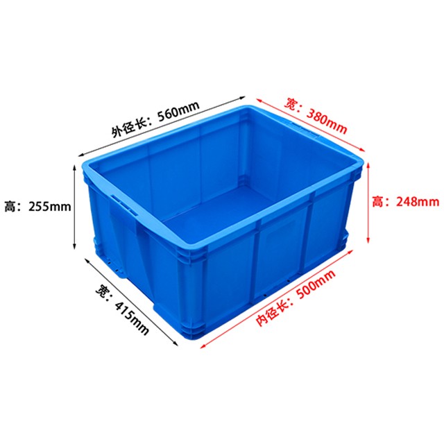 500-250塑料周轉(zhuǎn)箱厚