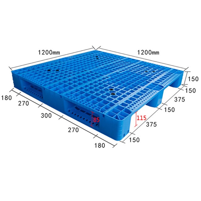 1212網(wǎng)格川字塑料托盤(pán)正方形