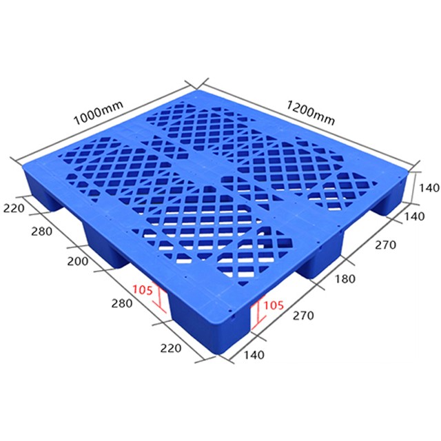 1210網(wǎng)格大九腳倉(cāng)庫(kù)墊板/塑料托盤(pán)