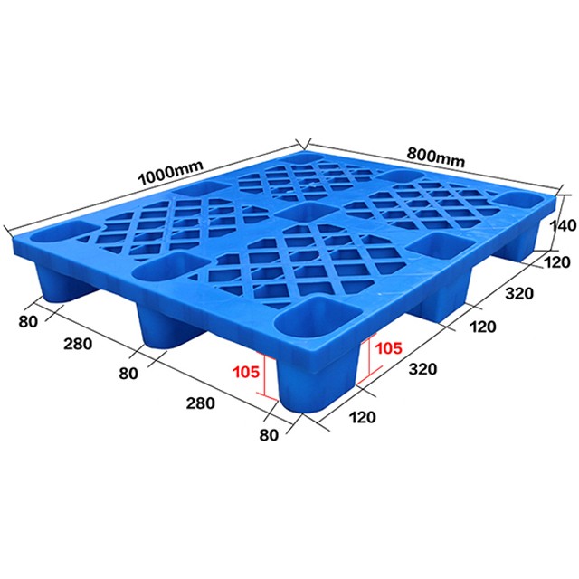 1008網(wǎng)格九腳塑料托盤(pán)叉車(chē)板