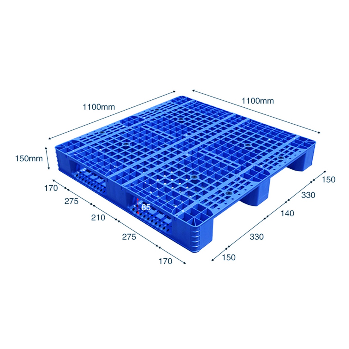 1111網(wǎng)格川字塑料托盤(pán)卡板